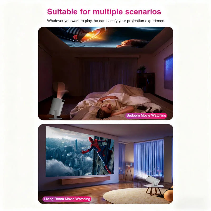 Portable Mini Projector Y2S Home HD Projector Home Cinema Outdoor Mobile Cinema Bedroom Projection Office Projection